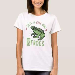 Just a girl who loves frogs Frog lover gifts T-Shirt