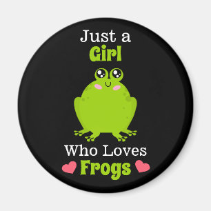 Just A Girl Who Loves Frogs Frog Lover Magnet