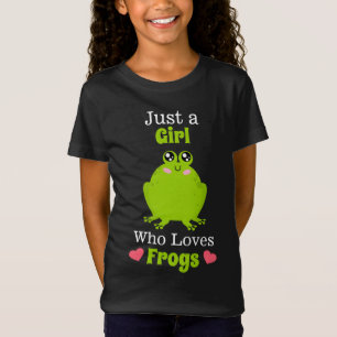 Just A Girl Who Loves Frogs Frog Lover T-Shirt