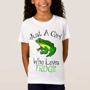 Just A Girl Who Loves Frogs Funny Frog Lover T-Shirt