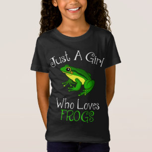 Just A Girl Who Loves Frogs Funny Frog Lover T-Shirt