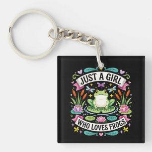 Just a girl who loves frogs key ring