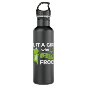 Just A Girl Who Loves Frogs Sweet Frog 710 Ml Water Bottle