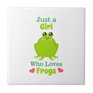Just A Girl Who Loves Frogs Tile
