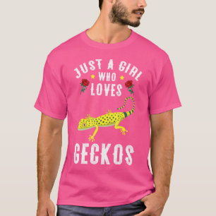 Just A Girl Who Loves Geckos Cute Gecko Lover T-Shirt
