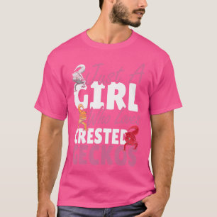 Just A Girl Who Loves Geckos Women Lizard Crested T-Shirt