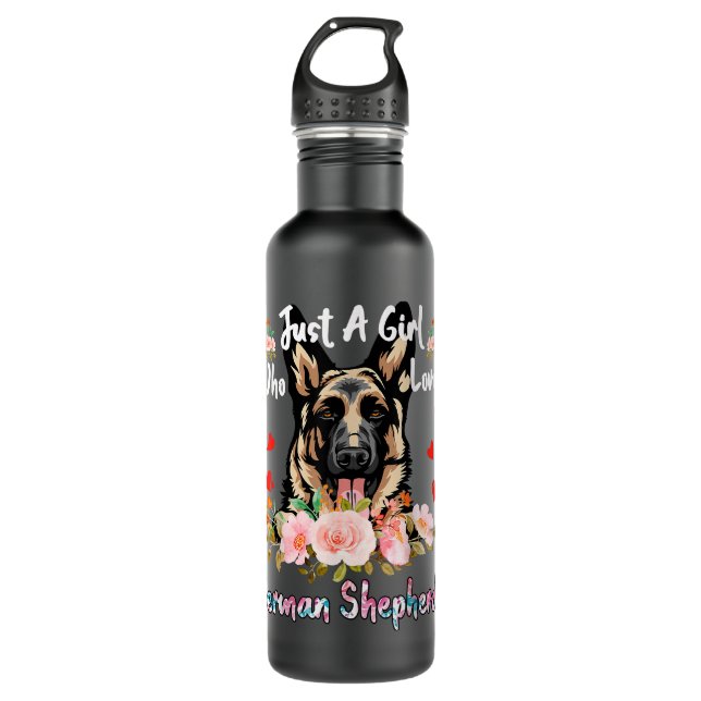 Just A Girl Who Loves German Shepherd 710 Ml Water Bottle (Front)
