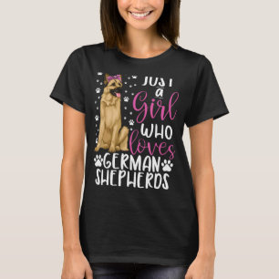 Just A Girl Who Loves German Shepherd Dogs Lover g T-Shirt