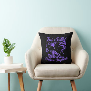 Just a Girl Who Loves German Shepherds Cushion
