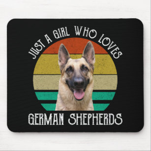 Just A Girl Who Loves German Shepherds Mouse Mat