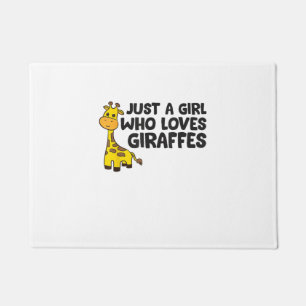 Just a Girl Who Loves Giraffes _2 Doormat