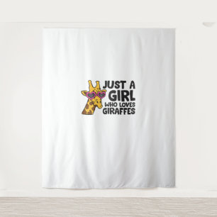 Just a Girl Who Loves Giraffes _3 Tapestry