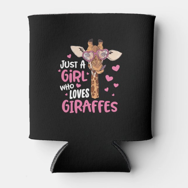 Just A Girl Who Loves Giraffes Can Cooler (Front)