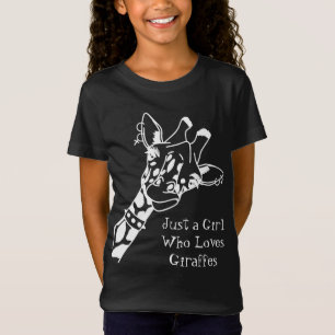 Just a Girl Who Loves Giraffes Cute Funny T-shirt