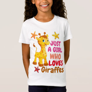 just a girl who loves giraffes t-shirt