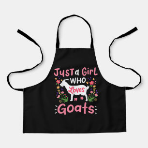 Just A Girl Who Loves Goats Apron