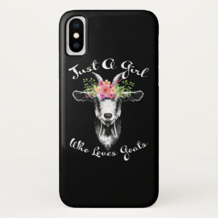 Just A Girl Who Loves Goats iPhone X Case