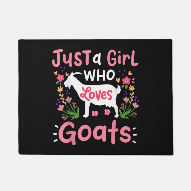 Just A Girl Who Loves Goats Doormat (Front)