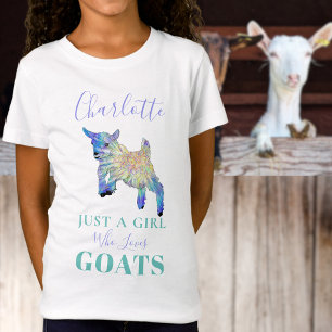 Just a Girl who Loves Goats Personalized T-Shirt
