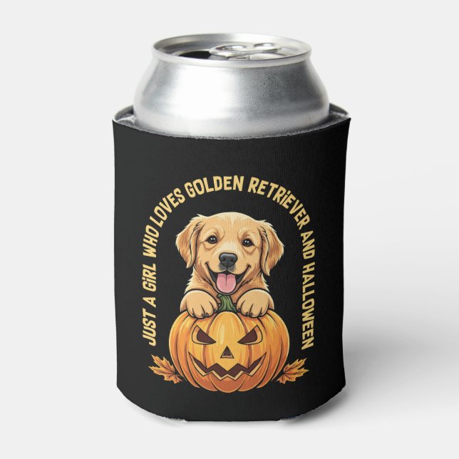 Just a Girl Who Loves Golden Retrievers Can Cooler (Can Front)