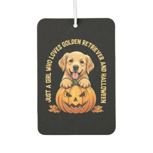 Just a Girl Who Loves Golden Retrievers Car Air Freshener