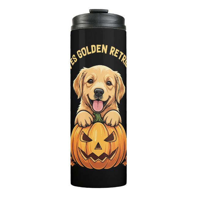 Just a Girl Who Loves Golden Retrievers Thermal Tumbler (Front)