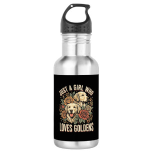 Just a Girl Who Loves Goldens 532 Ml Water Bottle