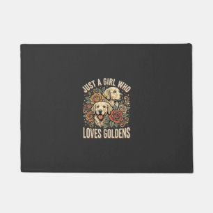 Just a Girl Who Loves Goldens Doormat