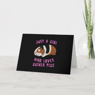 Just A Girl Who Loves Guinea Pig Animal Spirit Card