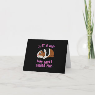 Just A Girl Who Loves Guinea Pig Animal Spirit Card