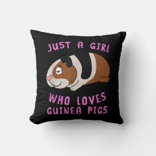 Just A Girl Who Loves Guinea Pig Animal Spirit Cushion