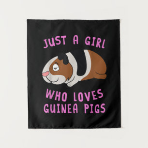Just A Girl Who Loves Guinea Pig Animal Spirit Tapestry