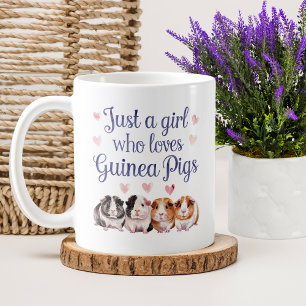 Just a Girl Who Loves Guinea Pigs Guinea Pig Coffee Mug