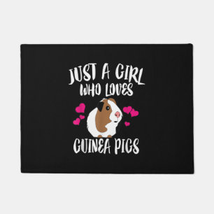 Just A Girl Who Loves Guinea Pigs Guinea Pig Gift Doormat