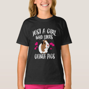 Just A Girl Who Loves Guinea Pigs Guinea Pig Gift T-Shirt