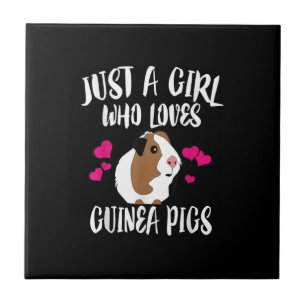 Just A Girl Who Loves Guinea Pigs Guinea Pig Gift Tile
