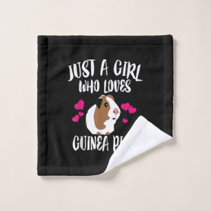 Just A Girl Who Loves Guinea Pigs Guinea Pig Gift Wash Cloth