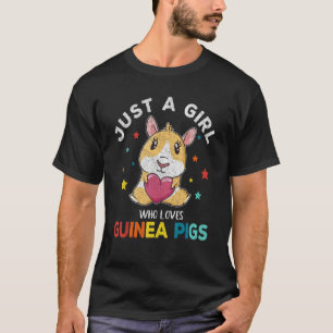 Just A Girl Who Loves Guinea Pigs Mum Wheek Guinea T-Shirt