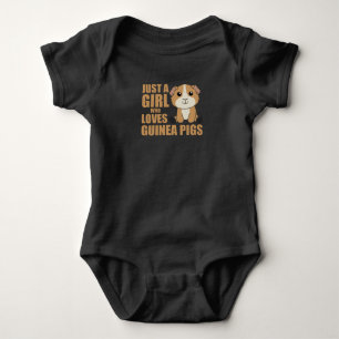 Just A Girl who Loves Guinea Pigs - Sweet Guinea Baby Bodysuit