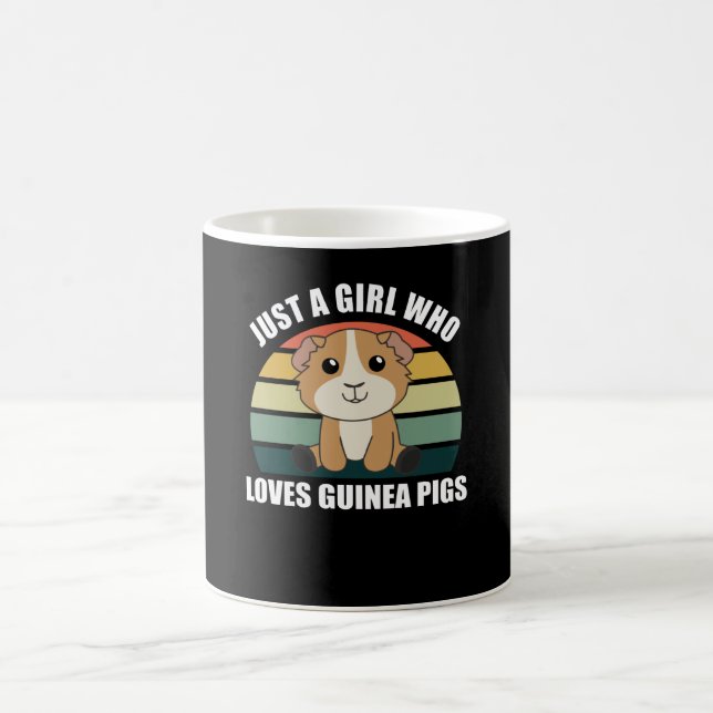 Just A Girl who Loves Guinea Pigs - Sweet Guinea Coffee Mug (Center)