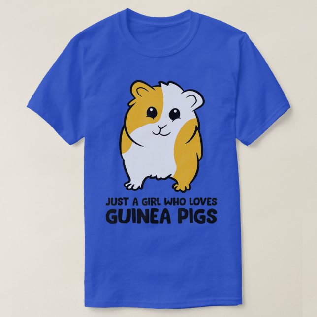 Just a Girl Who Loves Guinea Pigs  T-Shirt (Design Front)