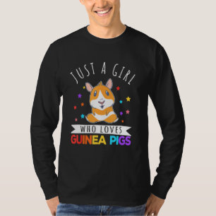 Just A Girl Who Loves Guinea Pigs Wheek T-Shirt