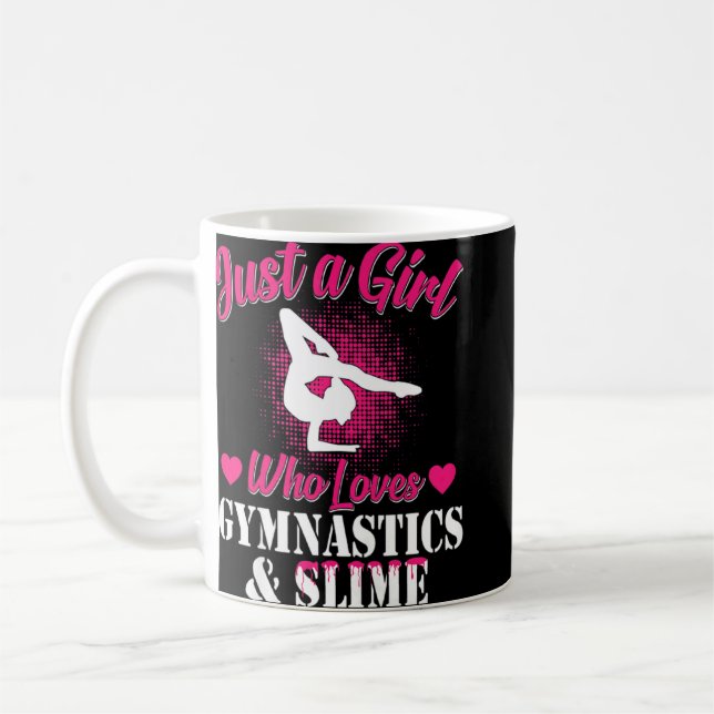 Just A Girl Who Loves Gymnastics and Slime  gymnas Coffee Mug (Left)