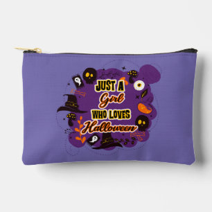 Just A Girl Who Loves Halloween Accessory Pouch