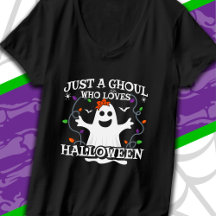 Just A Girl Who Loves Halloween Funny Halloween