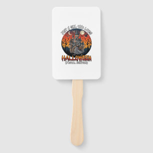 Just A Girl Who Loves Halloween Postal Service Wit Hand Fan