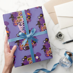 Just A Girl Who Loves Halloween Wrapping Paper