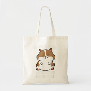 Just a Girl Who Loves Hamsters Cute Hamster Girl  Tote Bag
