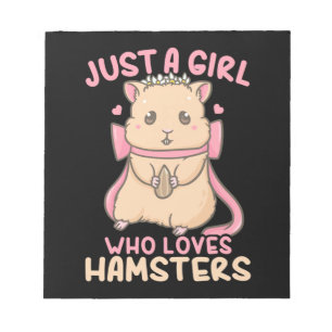 Just A Girl Who Loves Hamsters Notepad