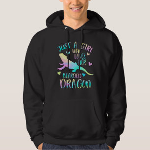 Just A Girl Who Loves Her Bearded Dragon Dragons Hoodie